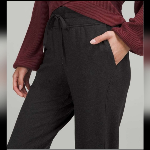 Lululemon Ready to Fleece High-Rise JoggerHeathered Black sz 2 - Picture 8 of 9